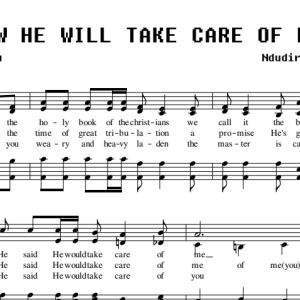 know he will take care of me