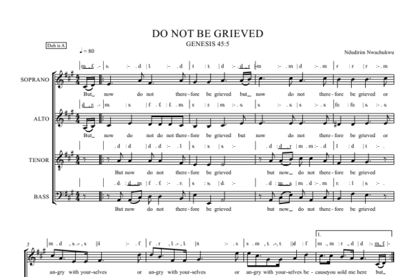 Do not be grieved