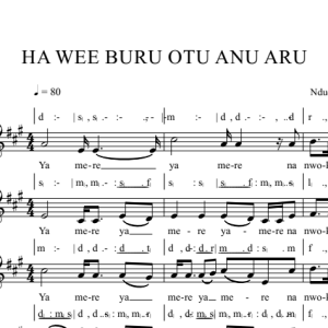 HA WEE BURU OTU ANU ARU