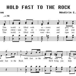 Hold fast to the Rock staff