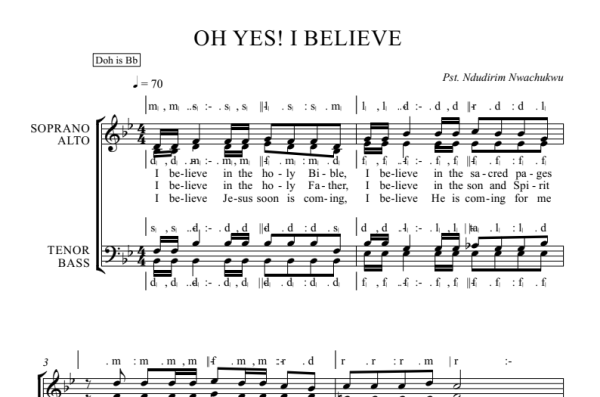 OH YES! I BELIEVE