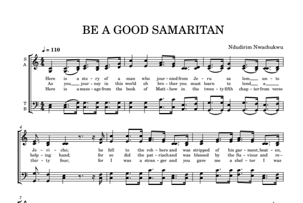 BE A GOOD SAMARITAN