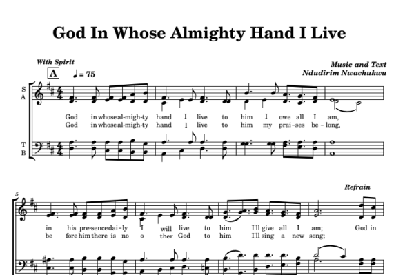 God In Whose Almighty Hand I Live