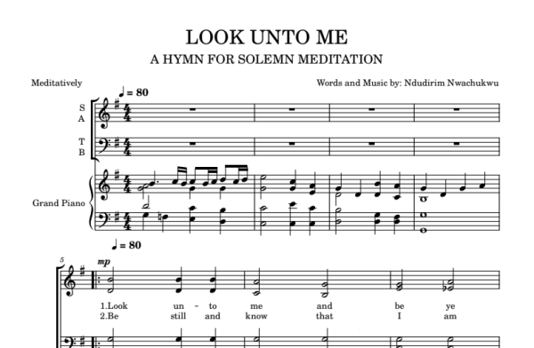 LOOK UNTO ME