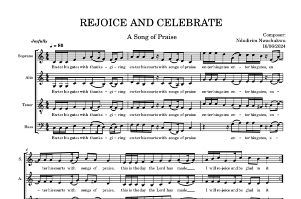 REJOICE AND CELEBRATE