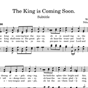 The King is Coming Soon