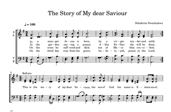 The Story of My dear Saviour